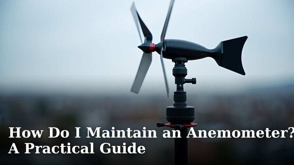 How Do I Maintain an Anemometer? A Practical Guide