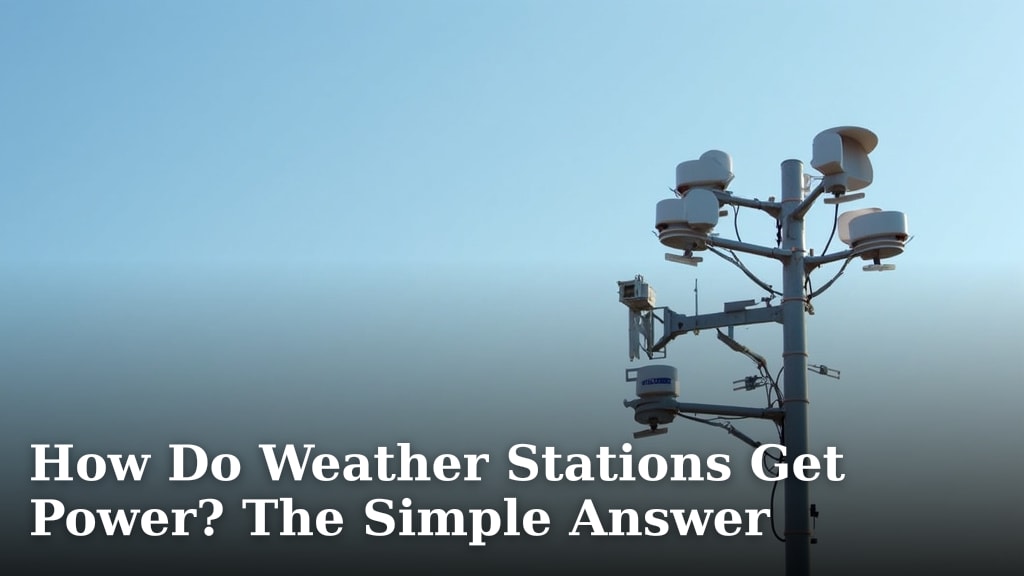 How Do Weather Stations Get Power? The Simple Answer