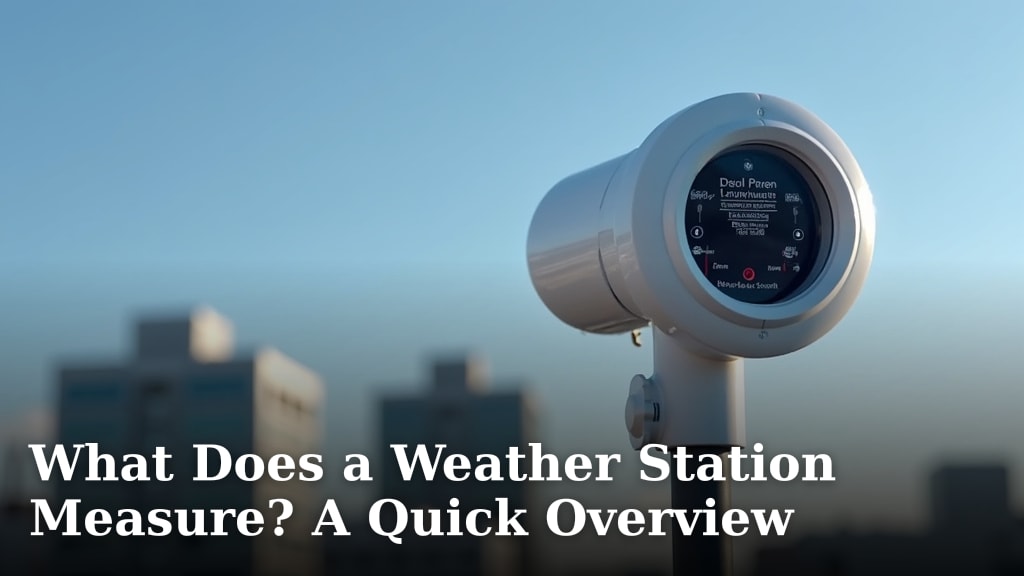 What Does a Weather Station Measure? A Quick Overview