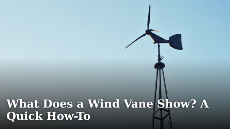 What Does a Wind Vane Show? A Quick How-To