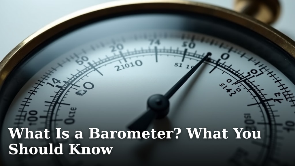 What Is a Barometer? What You Should Know