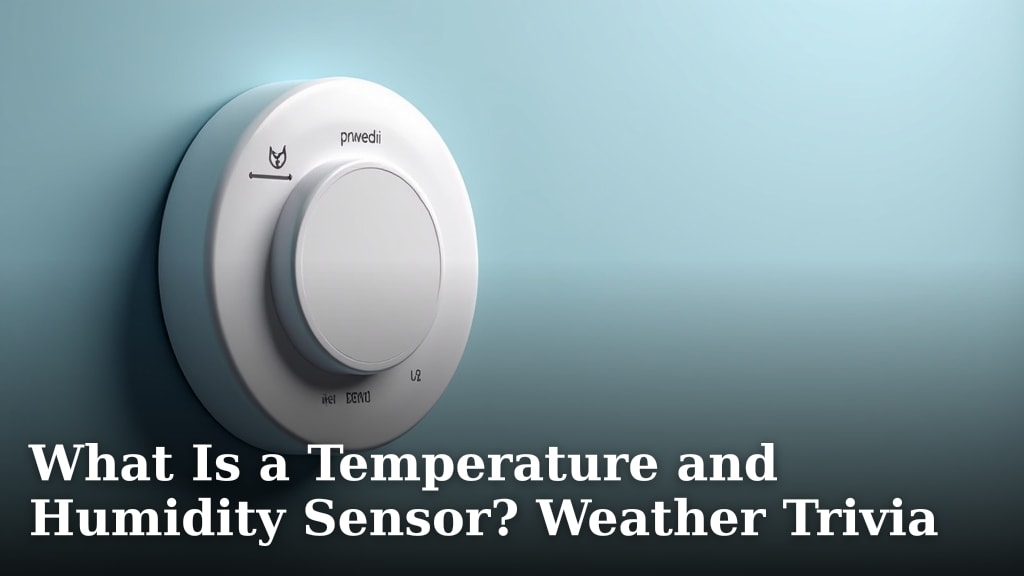 What Is a Temperature and Humidity Sensor? Weather Trivia