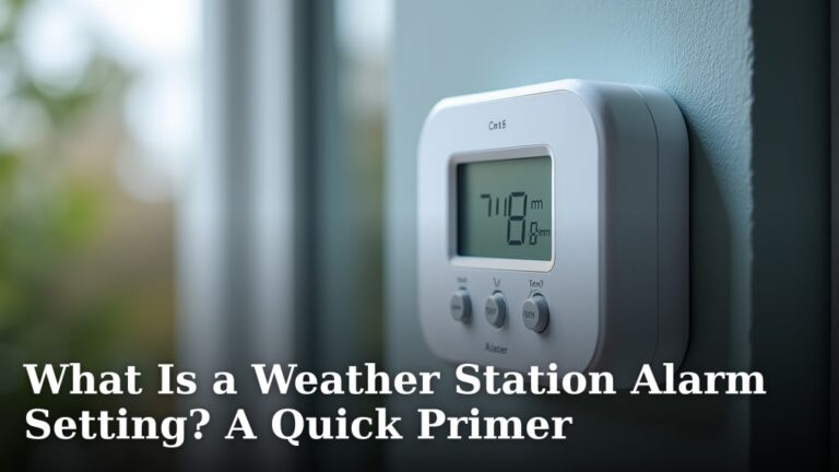 What Is a Weather Station Alarm Setting? A Quick Primer