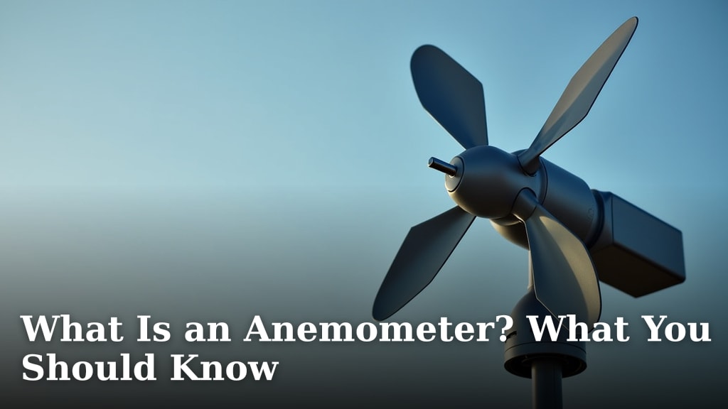 What Is an Anemometer? What You Should Know