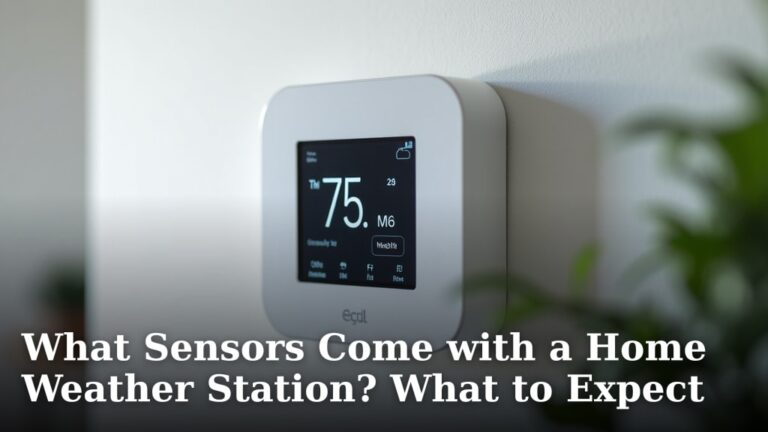 What Sensors Come with a Home Weather Station? What to Expect