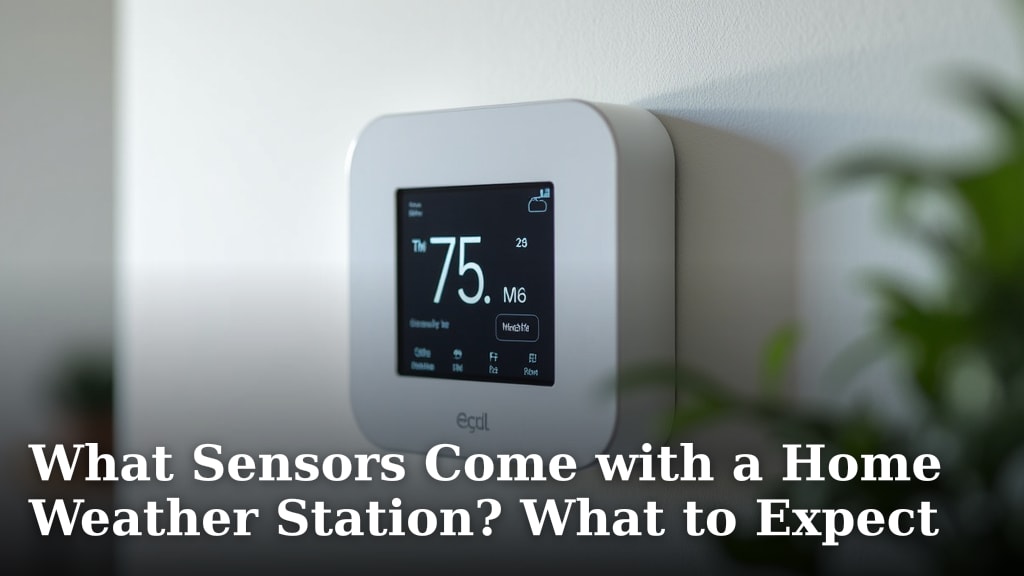 What Sensors Come with a Home Weather Station? What to Expect