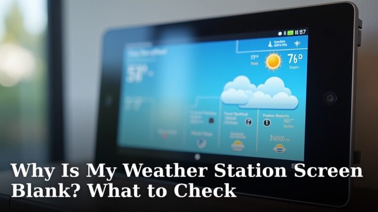 Why Is My Weather Station Screen Blank? What to Check